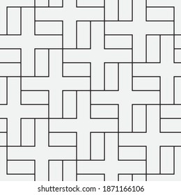 Seamless   vector pattern. Abstract geometric reticulate background. Monochrome  stylish texture.