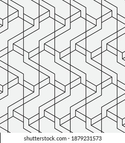 
Seamless   vector pattern. Abstract geometric reticulate background. Monochrome  stylish texture.
