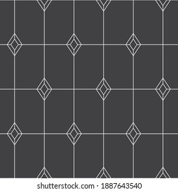 Seamless   vector pattern. Abstract geometric reticulate background. Monochrome  stylish texture.