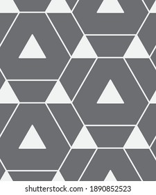 Seamless   vector pattern. Abstract geometric reticulate background. Monochrome  stylish texture.