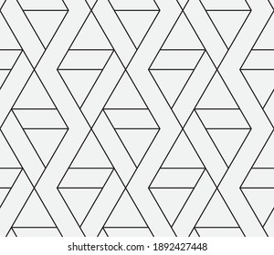 Seamless   vector pattern. Abstract geometric reticulate background. Monochrome  stylish texture.