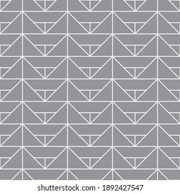 Seamless   vector pattern. Abstract geometric reticulate background. Monochrome  stylish texture.