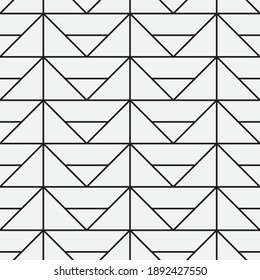 Seamless   vector pattern. Abstract geometric reticulate background. Monochrome  stylish texture.