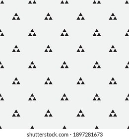 
Seamless   vector pattern. Abstract geometric triangular background. Monochrome  stylish texture.
