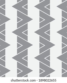 Seamless   vector pattern. Abstract geometric zigzag background. Monochrome  stylish texture.