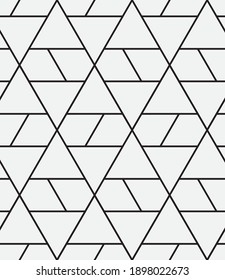 Seamless   vector pattern. Abstract geometric reticulate background. Monochrome  stylish texture.