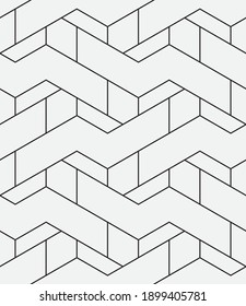Seamless   vector pattern. Abstract geometric reticulate background. Monochrome  stylish texture.