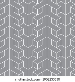 Seamless   vector pattern. Abstract geometric reticulate background. Monochrome  stylish texture.