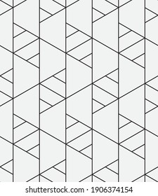 
Seamless   vector pattern. Abstract geometric reticulate background. Monochrome  stylish texture.
