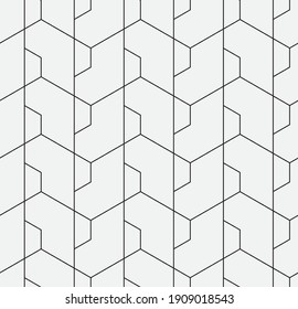 
Seamless   vector pattern. Abstract geometric reticulate background. Monochrome  stylish texture.
