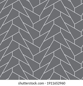 Seamless   vector pattern. Abstract geometric reticulate background. Monochrome  stylish texture.