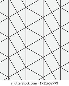 Seamless   vector pattern. Abstract geometric reticulate background. Monochrome  stylish texture.