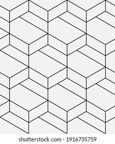Seamless   vector pattern. Abstract geometric reticulate background. Monochrome  stylish texture.