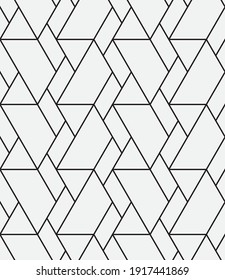 Seamless   vector pattern. Abstract geometric reticulate background. Monochrome  stylish texture.