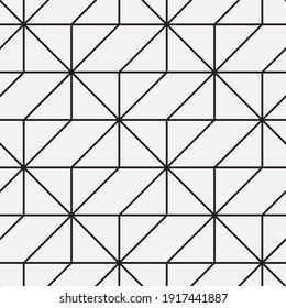 Seamless   vector pattern. Abstract geometric reticulate background. Monochrome  stylish texture.