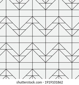 
Seamless   vector pattern. Abstract geometric zigzag  background. Monochrome  stylish texture.
