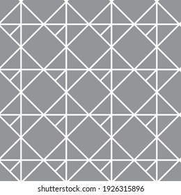 Seamless   vector pattern. Abstract geometric reticulate background. Monochrome  stylish texture.