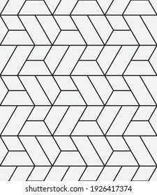 Seamless   vector pattern. Abstract geometric reticulate background. Monochrome  stylish texture.