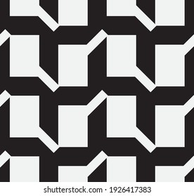 Seamless   vector pattern. Abstract geometric reticulate background. Monochrome  stylish texture.