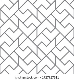 Seamless   vector pattern. Abstract geometric reticulate background. Monochrome  stylish texture.