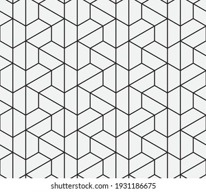 Seamless   vector pattern. Abstract geometric reticulate background. Monochrome  stylish texture.