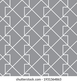 Seamless   vector pattern. Abstract geometric reticulate background. Monochrome  stylish texture.