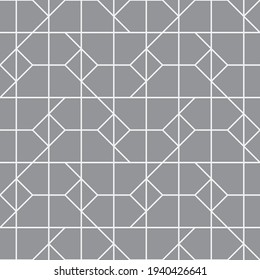 Seamless   vector pattern. Abstract geometric reticulate background. Monochrome  stylish texture.