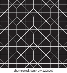 
Seamless   vector pattern. Abstract geometric reticulate background. Monochrome  stylish texture.
