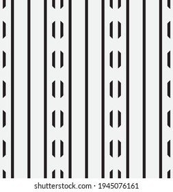 
Seamless   vector pattern. Abstract geometric stripe background. Monochrome  stylish texture.
