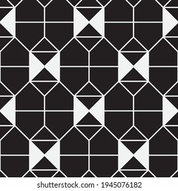 
Seamless   vector pattern. Abstract geometric reticulate background. Monochrome  stylish texture.
