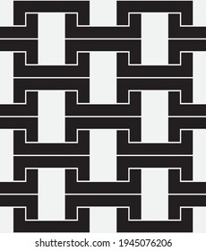 
Seamless   vector pattern. Abstract geometric reticulate background. Monochrome  stylish texture.

