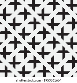 Seamless   vector pattern. Abstract geometric reticulate background. Monochrome  stylish texture.