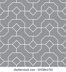 Seamless   vector pattern. Abstract geometric reticulate background. Monochrome  stylish texture.