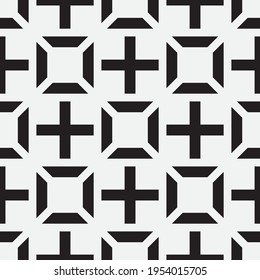Seamless   vector pattern. Abstract geometric reticulate background. Monochrome  stylish texture.