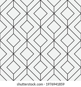 Seamless   vector pattern. Abstract geometric reticulate background. Monochrome  stylish texture.