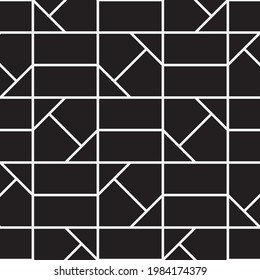 
Seamless   vector pattern. Abstract geometric reticulate background. Monochrome  stylish texture.
