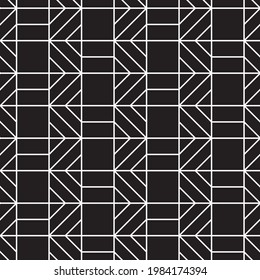 
Seamless   vector pattern. Abstract geometric reticulate background. Monochrome  stylish texture.
