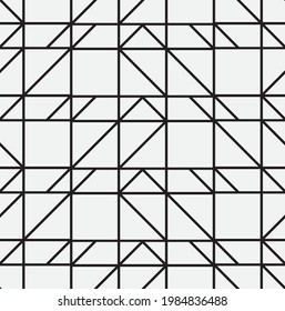 
Seamless   vector pattern. Abstract geometric reticulate background. Monochrome  stylish texture.
