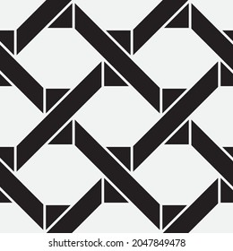 
Seamless   vector pattern. Abstract geometric reticulate background. Monochrome  stylish texture.
