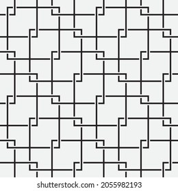 Sin inconvenientes   patrón vectorial. Resumen del fondo reticulado geométrico. Textura monocroma elegante.