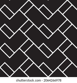 Seamless   vector pattern. Abstract geometric reticulate background. Monochrome  stylish texture.