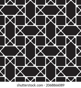 
Seamless   vector pattern. Abstract geometric reticulate background. Monochrome  stylish texture.

