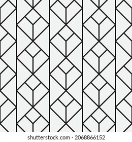 
Seamless   vector pattern. Abstract geometric reticulate background. Monochrome  stylish texture.
