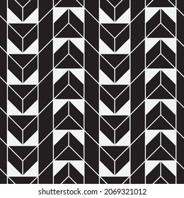 Seamless   vector pattern. Abstract geometric reticulate background. Monochrome  stylish texture.