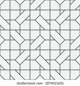 Seamless   vector pattern. Abstract geometric reticulate background. Monochrome  stylish texture.