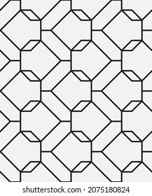 Seamless   vector pattern. Abstract geometric reticulate background. Monochrome  stylish texture.
