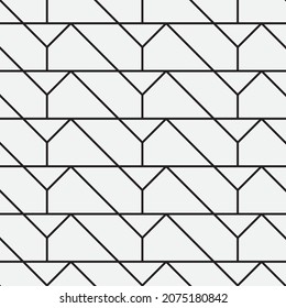 Seamless   vector pattern. Abstract geometric reticulate background. Monochrome  stylish texture.