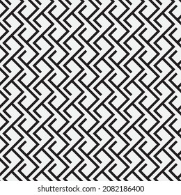 Seamless   vector pattern. Abstract geometric reticulate background. Monochrome  stylish texture.