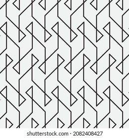 Seamless   vector pattern. Abstract geometric reticulate background. Monochrome  stylish texture.