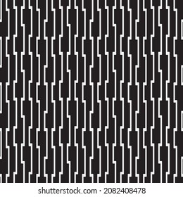 Seamless   vector pattern. Abstract geometric reticulate background. Monochrome  stylish texture.